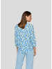 Rabe Bluse in Hellblau/ Gelb