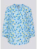 Rabe Bluse in Hellblau/ Gelb