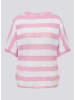 Rabe Pullover in Rosa/ Weiß