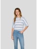 Rabe Pullover in Hellblau/ Weiß
