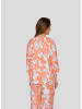 Rabe Bluse in Hellblau/ Orange