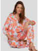 Rabe Bluse in Hellblau/ Orange