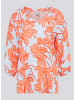 Rabe Bluse in Hellblau/ Orange