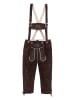 Edelnice Lederhose in Dunkelbraun