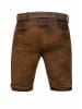 Edelnice Lederhose "Jan" in Dunkelbraun
