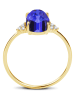 DIA DIAMONDS Vergold. Ring mit Diamanten und Edelsteinen