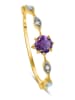 DIA DIAMONDS Vergold. Ring mit Diamanten und Edelsteinen