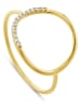 DIA DIAMONDS Vergold. Ring mit Diamanten