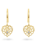 DIA DIAMONDS Vergulde oorhangers met diamanten