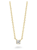 DIA DIAMONDS Vergulde ketting met hanger - (L)40 cm