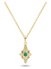 DIA DIAMONDS Vergold. Halskette mit Anhänger - (L)40 cm