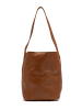 maison héritage PARIS Leder-Schultertasche "Figa" in Camel - (B)20 x (H)27 x (T)15 cm