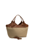 maison héritage PARIS Shopper "Ceto" bruin/beige - (B)48 x (H)30 x (D)10 cm