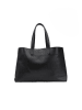 maison héritage PARIS Leren shopper "Gianni" zwart - (B)48 x (H)30 x (D)11 cm