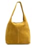 maison héritage PARIS Leder-Schultertasche "Viera" in Gelb - (B)35 x (H)25 x (T)1 cm