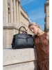 maison héritage PARIS Leder-Henkeltasche "Dieci" in Schwarz - (B)37 x (H)26 x (T)12 cm