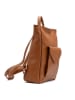 maison héritage PARIS Leren rugzak "Fiori" camel - (B)29 x (H)34 x (D)10 cm