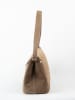 maison héritage PARIS Leder-Henkeltasche "Siena" in Taupe - (B)34 x (H)22 x (T)12 cm