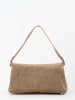 maison héritage PARIS Leder-Henkeltasche "Siena" in Taupe - (B)34 x (H)22 x (T)12 cm