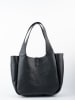 maison héritage PARIS Skórzany shopper bag "Artic" w kolorze czarnym - 41 x 28 x 11 cm