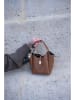 maison héritage PARIS Leren handtas "Aube" bruin - (B)24 x (H)14 x (D)9 cm