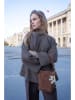 maison héritage PARIS Leren sleutelhanger "Mish" goudkleurig in Gold - (B)7 x (H)6 cm