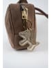 maison héritage PARIS Leren sleutelhanger "Mish" goudkleurig in Gold - (B)7 x (H)6 cm