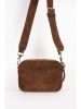 maison héritage PARIS Leder-Umhängetasche "Saga" in Braun - (B)21 x (H)15 x (T)6 cm