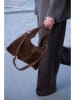 maison héritage PARIS Leder-Henkeltasche "Eira" in Braun - (B)34 x (H)17 x (T)1 cm