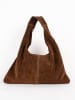 maison héritage PARIS Leder-Henkeltasche "Eira" in Braun - (B)34 x (H)17 x (T)1 cm