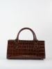 maison héritage PARIS Leder-Henkeltasche "Kimchi" in Braun - (B)26 x (H)16 x (T)14 cm
