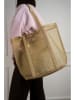 maison héritage PARIS Shopper "Blues" goudkleurig - (B)35 x (H)52 x (D)20 cm