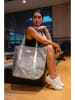 maison héritage PARIS Shopper bag "Blues" w kolorze srebrno-szarym - 35 x 52 x 20 cm