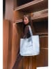 maison héritage PARIS Shopper "Blues" zilverkleurig/grijs - (B)35 x (H)52 x (D)20 cm