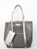 maison héritage PARIS Shopper bag "Blues" w kolorze srebrno-szarym - 35 x 52 x 20 cm