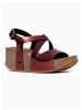 Sunbay Sleehaksandalen "Adelaide" rood
