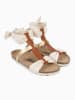 Sunbay Sandalen "Joelle" in Creme/ Hellbraun