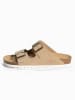 Sunbay Leren slippers "Trefle" beige
