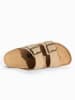 Sunbay Leren slippers "Trefle" beige