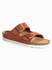 Sunbay Leder-Pantoletten "Trefle" in Rostrot