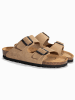 Sunbay Leder-Pantoletten "Trefle" in Beige
