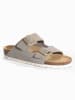 Sunbay Leren slippers "Trefle" grijs