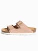 Sunbay Leren slippers "Trefle" lichtroze