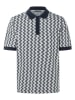 Maerz Muenchen Poloshirt in Dunkelblau/ Weiß