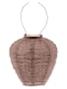 Lumiz Ledsolarlantaarn "Folia Balloon'' bruin - (H)20 x Ø 20 cm