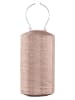Lumiz Lampion solarny LED "Paisley Cylinder" w kolorze beżowym - wys. 33 x Ø 18 cm