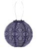 Lumiz LED-Solarlaterne ''Topaze Rond'' in Lila - Ø 20 cm