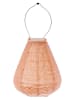Lumiz Lampion solarny LED w kolorze brzoskwiniowym - wys. 22,5 x Ø 20 cm
