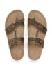billowy Leren teenslippers kaki