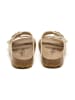 billowy Pantoletten in Gold